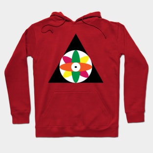 Flower within triangle Hoodie